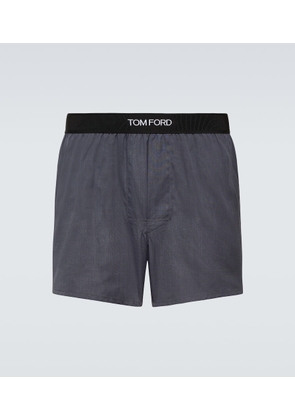 Tom Ford Logo-jacquard cotton jersey boxer briefs
