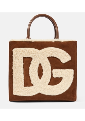 Dolce&Gabbana DG Daily Mini suede tote bag
