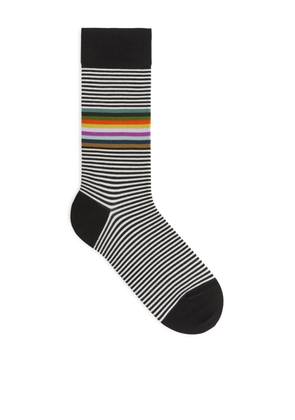 Mercerised Cotton Socks - Black