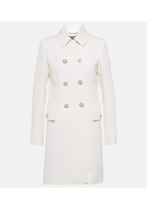 Versace Double-breasted crêpe coat