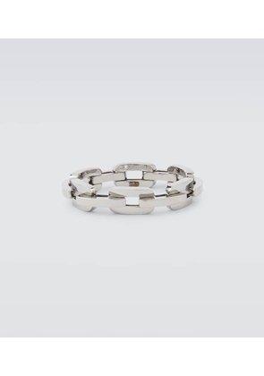 Shay Jewelry Mini Deco Link 18kt white gold ring