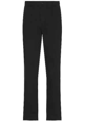 Norse Projects Ezra Relaxed Organic Stretch Twill Trouser in Black - Black. Size S (also in ).