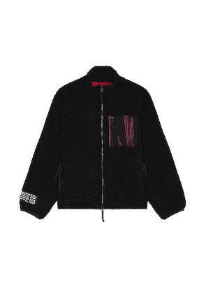 Ksubi Icebreaker Zip Sweater in Black - Black. Size L (also in S, XL/1X).
