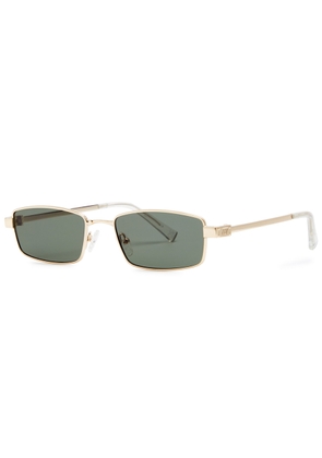 LE Specs Bizarro Rectangle-frame Sunglasses - Black