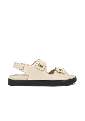 Givenchy 4G Strap Flat Sandal in Natural Beige - Beige. Size 37 (also in 38, 39, 40, 41).