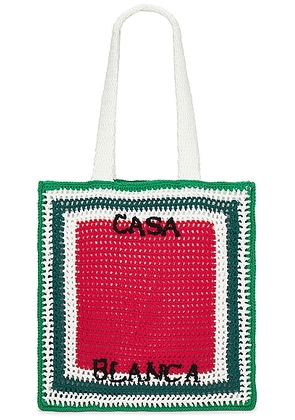 Casablanca Cotton Crochet Bag in Multi - Multi. Size all.