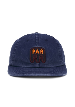 By Parra Fast Food Logo 6 Panel Hat in Navy.