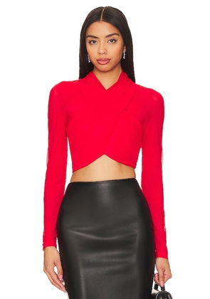 Bardot Aliyah Top in Red. Size M, S, XL, XS.