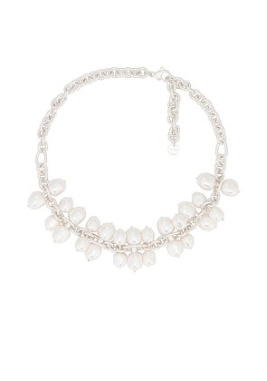 Cult Gaia Dolly Necklace in White.