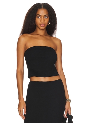 LNA Holly Strapless Top in Black. Size M, S, XS.