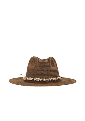 Lovers and Friends Raina Hat in Brown.
