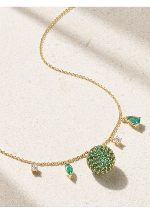House Of Meraki - 18-karat Gold, Emerald And Diamond Necklace - Green - One size