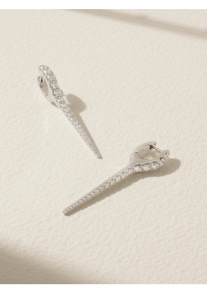 Melissa Kaye - Lola Medium 18-karat White Gold Diamond Earrings - One size