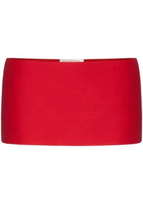 Valentino Garavani Crepe Couture silk miniskirt - Red