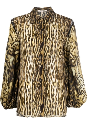 Roberto Cavalli leopard-print blouse - Neutrals