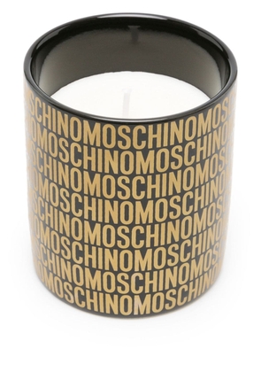 Moschino monogram-print scented candle (230g) - Black