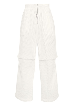 Jil Sander layered open-knit trousers - Neutrals