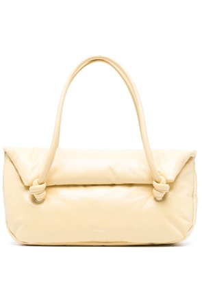 Jil Sander knot-detail leather tote bag - Yellow