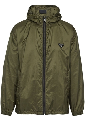 Prada Re-Nylon hooded jacket - Green
