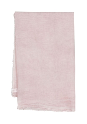 Faliero Sarti fringed square scarf - Pink