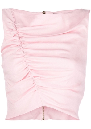 Versace gathered sleeveless top - Pink