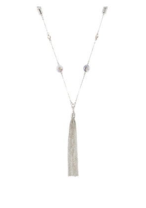 Peserico long fringe-pendant necklace - Silver