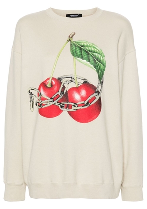 Undercover graphic-print cotton sweatshirt - Neutrals