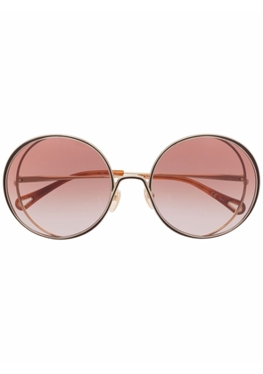 Chloé Eyewear Tayla round oversized sunglasses - Gold