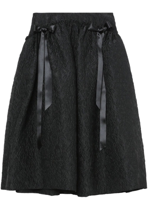 Simone Rocha coqué-effect A-line skirt - Black