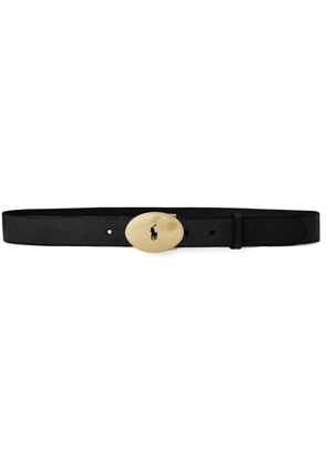 Polo Ralph Lauren Polo Pony leather belt - Black