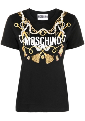 Moschino logo-print short-sleeved T-shirt - Black