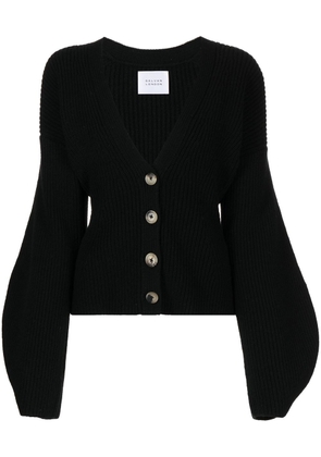 Galvan London V-neck knitted cardigan - Black