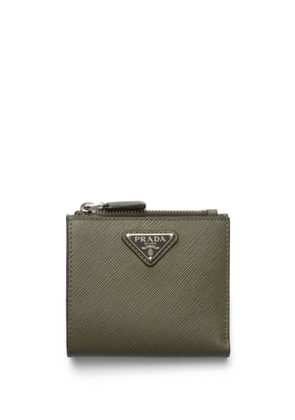 Prada small Saffiano leather wallet - Green