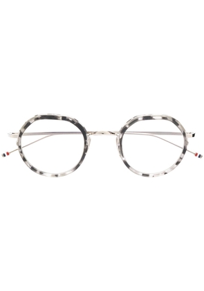 Thom Browne Eyewear round frame glasses - Silver