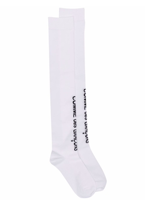 Comme Des Garçons logo-print socks - White