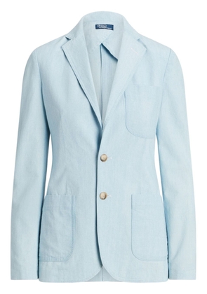 Polo Ralph Lauren chambray single-breasted blazer - Blue