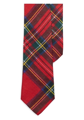 Polo Ralph Lauren tartan-check linen tie - Red