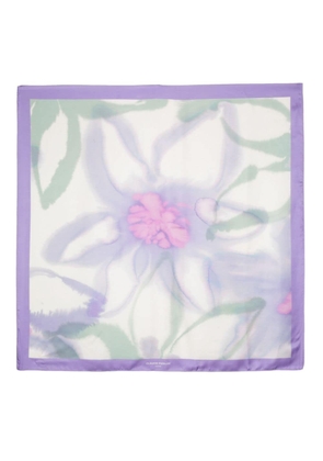 Claudie Pierlot floral-print silk scarf - Purple