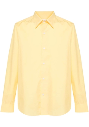 FURSAC pointed-collar cotton shirt - Yellow