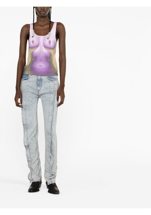Y/Project x Jean Paul Gaultier Body Morph top - Pink