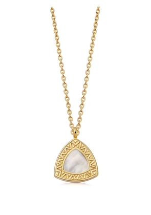 Astley Clarke Trillion Locket pearl necklace - Gold