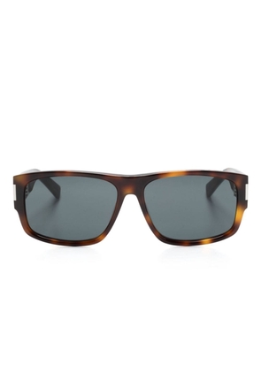 Saint Laurent Eyewear rectangle-frame sunglasses - Brown