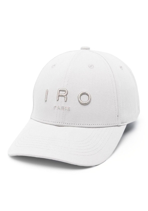 IRO logo-embroidered denim cap - Grey