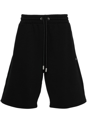 Off-White logo-embroidered track shorts - Black