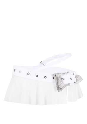 POSTER GIRL bikini sheer mini skirt - White