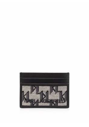 Karl Lagerfeld monogram-jacquard wallet - Neutrals