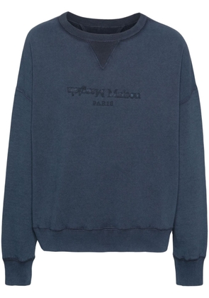 Maison Margiela Four Stitch-logo sweatshirt - Blue
