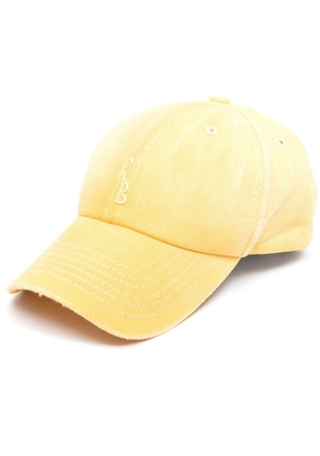 Ruslan Baginskiy logo-embroidered baseball cap - Yellow