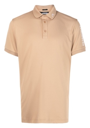 J.Lindeberg Tour Tech logo-embroidered polo shirt - Brown
