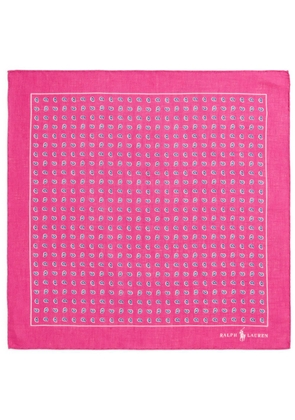 Polo Ralph Lauren Pine linen pocket square - Pink